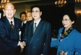 稻盛和夫名誉会长与访日的李鹏总理（当时）会面