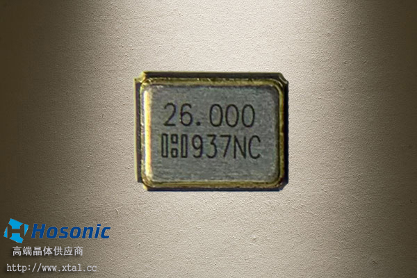 26MHz晶振 2016封装 E1SB26E00000PE 12PF 15PPM HOSONIC晶振